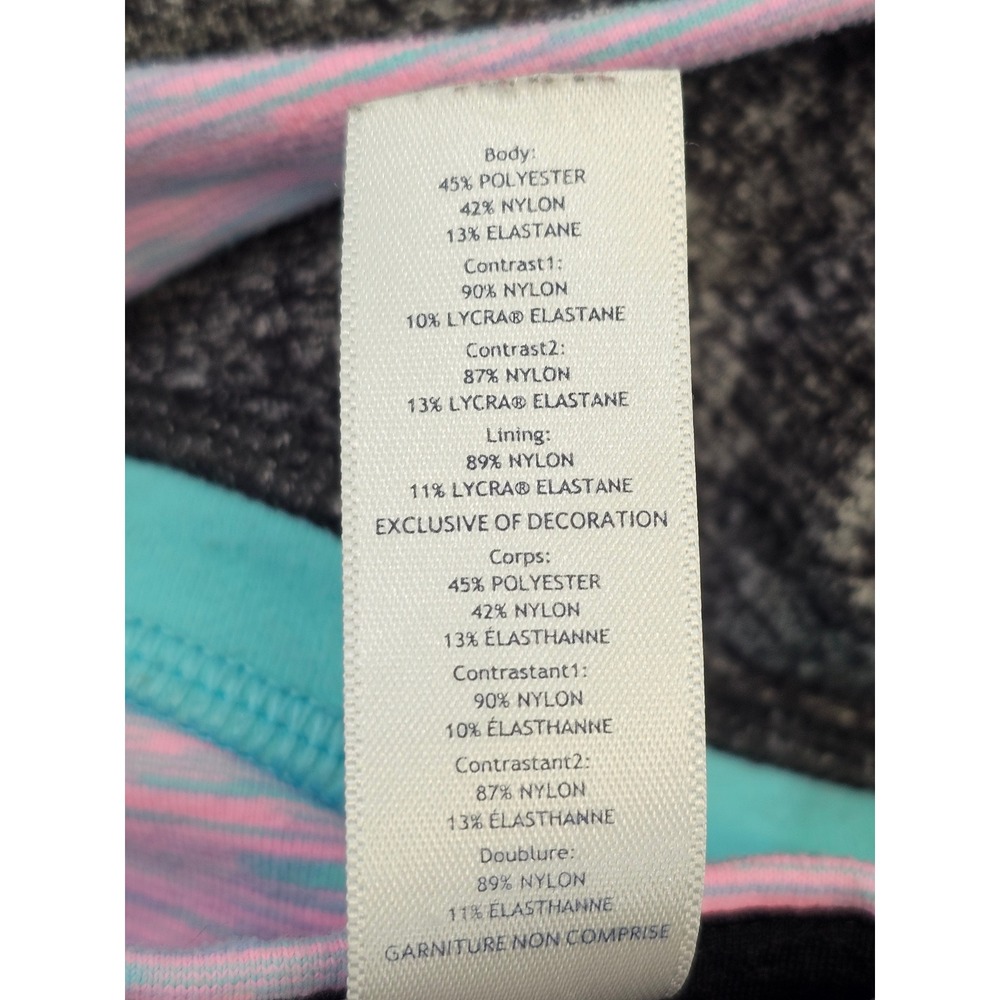 ivivva Girls Athletic Leggings Size 10 Grey Reversible Yoga Activewear Pants EUC - Picture 6 of 6